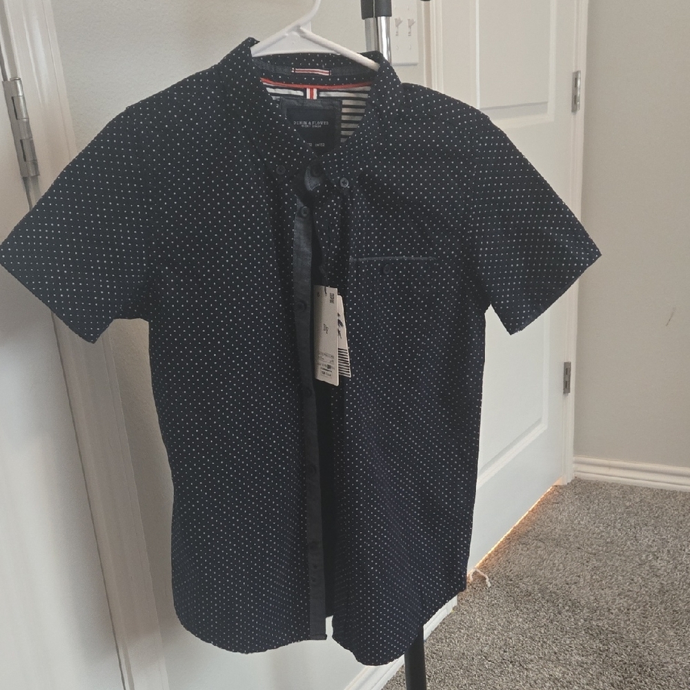 Navy Blue Boys Shirt